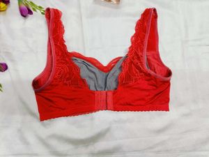 🇳🇿💫💗Hot Look Red Lace Trim Bra