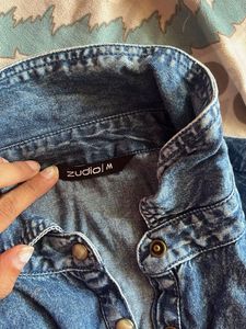 Denim Puff Sleeve Dress
