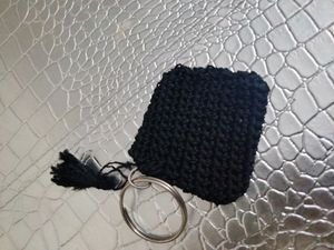 #handmade #crochet #keyring #withcoinpouch