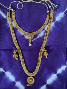 Choker With Long Haar Set