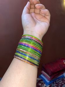 Multicoloured Metal Bangles
