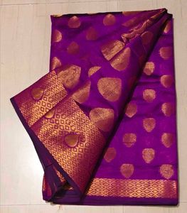 Purple & Gold Saree
