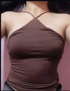 Brown Halter Top