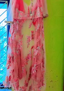sale!bridal lehanga with shining skirt inner n ja