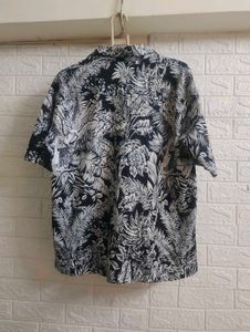 Palm Angels Jungle Parrot Bowling Loose Fit Shirt