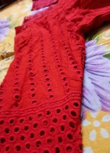 Pure Hakoba Blouse (red)
