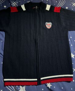 Stylish Knit Zip-Up Jacket