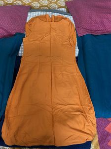 Orange Casual Dress