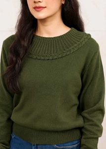 Women Round Neck Pullover