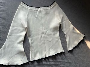 Bell Sleeve Knit Top