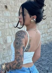 White Sleeveless Crop Top