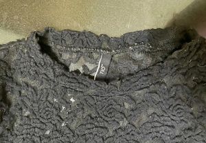 Black Lace Top For Casual Wear