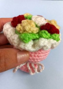 Cute Handmade Crochet Mini Flower Bouquet