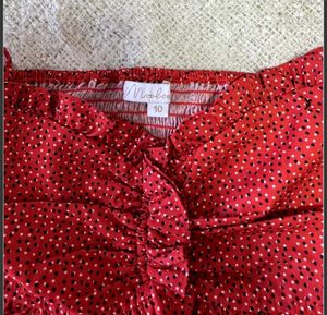 Red Polka Dot Tube Top