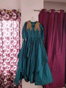 Emerald Green Embellished Dress