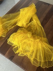 Beautiful Floral Frill Blouse Choli+ Dupatta