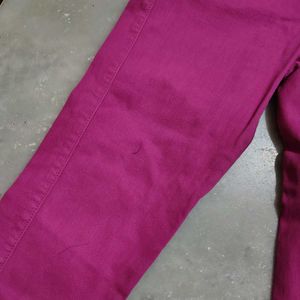 Red And Magenta Jeans Combo