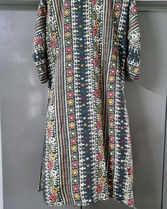 Ethnic Print Tunic Top