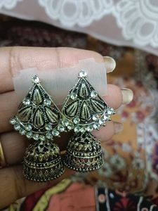 Three Oxidise Earrings Combo