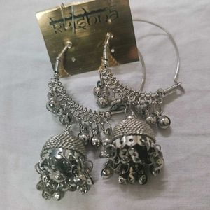 Oxidized Silver Earrings