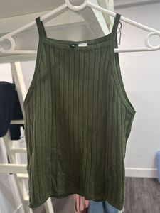 Olive Green Tank Top