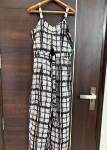 Comfy Checkered Jumpsuit