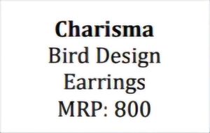 Silver Bird Jhumka Earrings