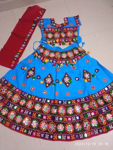 (WEEKEND OFFER) 🥳Blue Traditional Kutchi Chanya Choli
