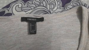 Forever 21 Grey Crop Top