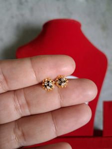 Stud Earrings Gold 22crt
