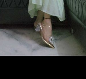 Heels with Rhinestone Detail