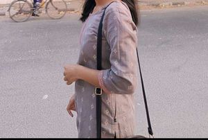 Grey Printed Kurti