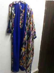 Blue Multi DesiGner Kurti + Dupatta