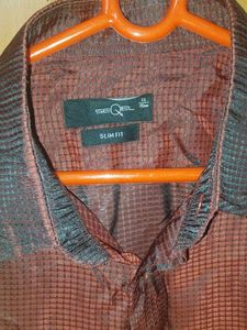 Maroon Sheen Full Sleeve Party Shirt