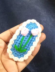 Crochet Flower Hairclips.