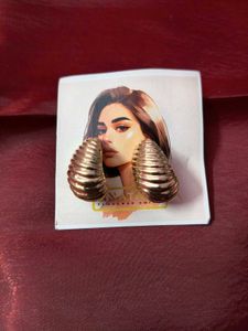 Gold Tone Spiral Earrings