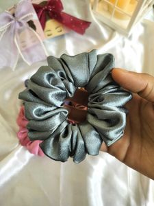 Satin Scrunchies Combo