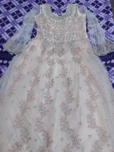 Elegant Ethnic Cream colour Gown