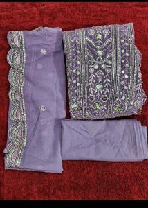 Heavy Sequins Work Gown With Dupatta And Pant