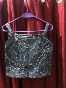 Embroided Handmade Crop Top.