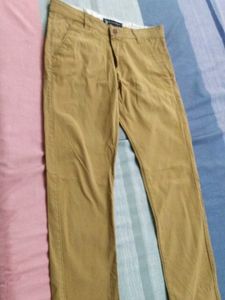 Men's Slim Fit Brown Bottom Wear