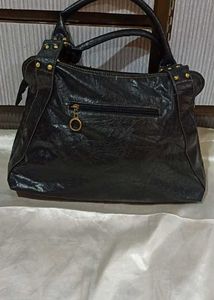 Vintage Black Hobo Bag