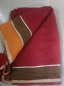 Saree With Stitched Blouse