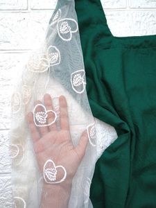 Corset back net sleeves kurti 🎀