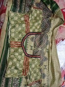 olive colour silk saree