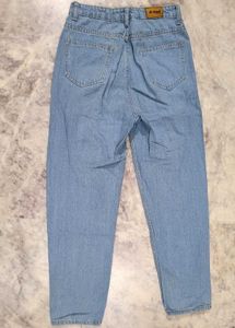 High Waist Ripped Denim Jeans