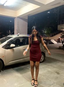 Burgundy Bodycon Mini Dress