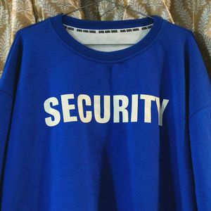 Blue &#39;Security&#39; Sweatshirt