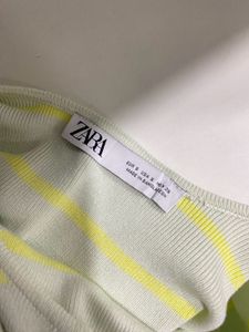 Zara Stripe Knit Ribbed Top