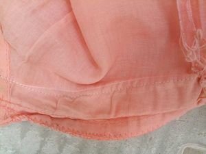 Sheer Pink Embroidered Long Shrug💗💗